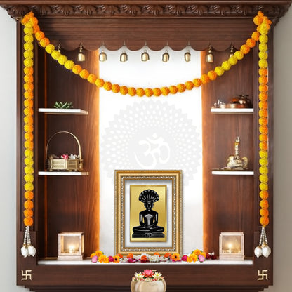 Diviniti 24K Gold Plated Parshvanath (Classic) Divine Wall Frame for Home Mandir & Office Decor | Luxury Spiritual Gift