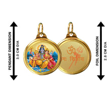 Load image into Gallery viewer, Diviniti 24K Double sided Gold Plated Pendant SHIV PARIVAR &amp; OM|28 MM Flip Coin (1 PCS)