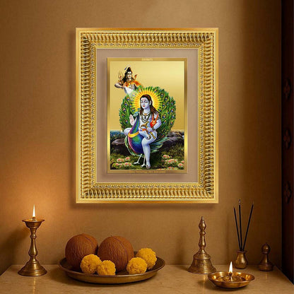 Diviniti 24K Gold Plated Baba Balak Nath Divine Wall Frame for Home Mandir & Office Decor | Luxury Spiritual Gift