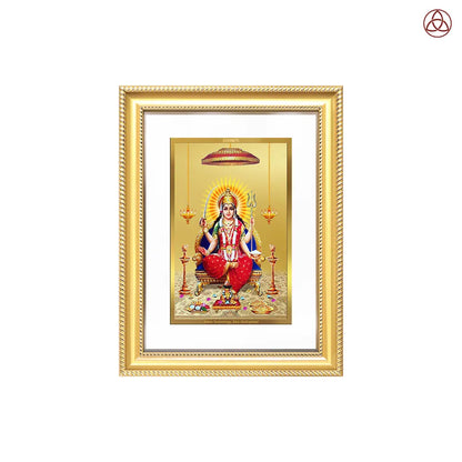 Santoshi Mata | Goddess of Contentment & Fulfilment Wall Photo Frame in 24K Gold Plated Foil