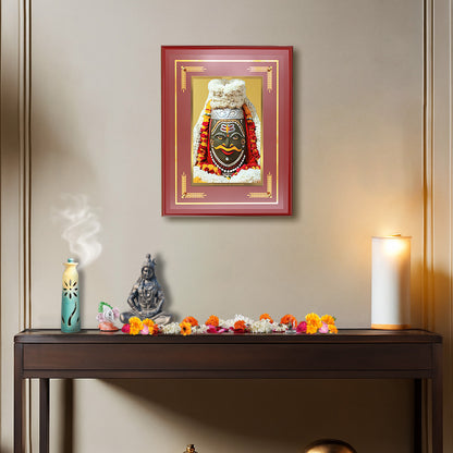 Diviniti 24K Gold Plated Mahakaleshwar Blessing Tabletop Photo Frame | Protection, Power & Divine Grace