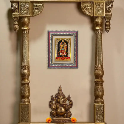 Diviniti 24K Gold Plated Ram Lalla (Classic) Divine Wall and Table Top Frame for Home Mandir & Office Decor | Luxury Spiritual Gift