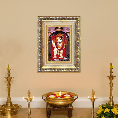 Diviniti 24K Gold Plated Mehndipur Balaji (Classic) Divine Wall Frame for Home Mandir & Office Decor | Luxury Spiritual Gift
