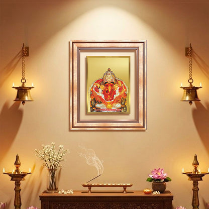 Diviniti 24K Gold Plated Siddhi Vinayak (Classic) Divine Wall Frame for Home Mandir & Office Decor | Luxury Spiritual Gift