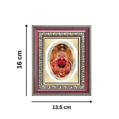Salasar Balaji Divine Hanuman Sacred Blessings & Wish Fulfillment Royal Tabletop Frame in 24K Gold Plated Foil
