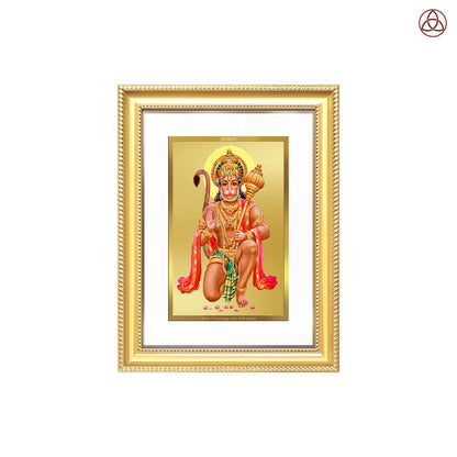 Lord Hanuman | Blessings Pose Wall Photo Frame in 24K Gold Plated Foil