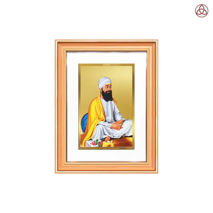 Baba Deep Singh Ji | Nihang Sikh and Martyr Wall Photo Frame in 24K Gold Plated Foil