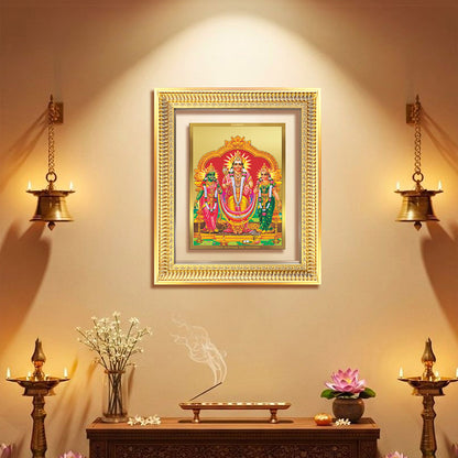 Diviniti 24K Gold Plated Murugan Velli (Classic) Divine Wall Frame for Home Mandir & Office Decor | Luxury Spiritual Gift