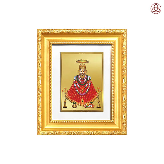Khatu Shyam Ji | Divine Wall Hanging & Tabletop Frame in 24K Gold Plated Foil