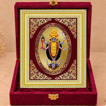 24K Gold-Plated Maa Kali Frame | Premium Gift Box | 26x20 CM
