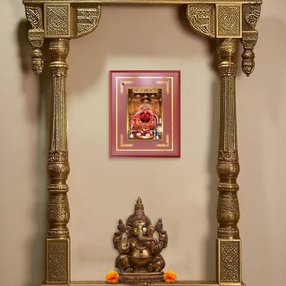 Diviniti 24K Gold Plated Salasar Balaji Blessing Tabletop Photo Frame | Strength, Protection & Divine Grace