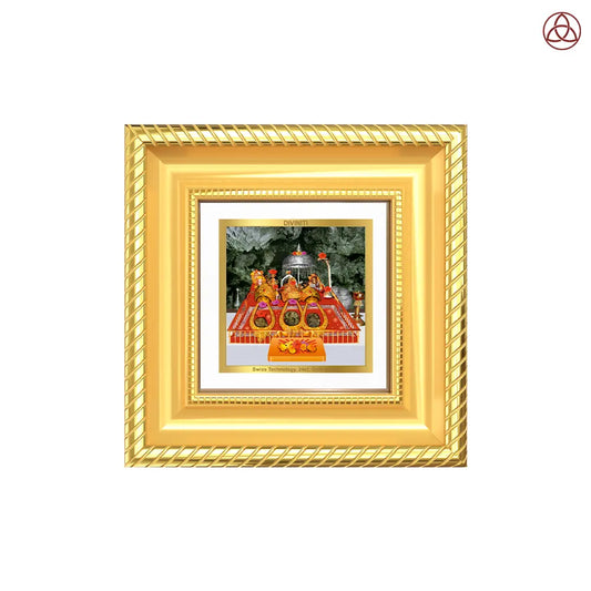Durga Vaishno Devi Mata Ka Darbar | Divine Tabletop Frame in 24K Gold Plated Foil