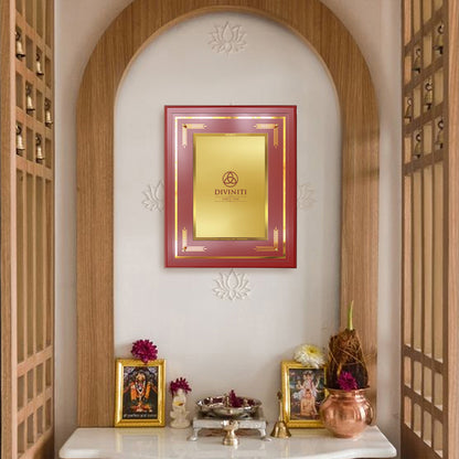 Diviniti MDF Frame Personalised Wall Mount Photo Frame in 24K Gold Plated Foil