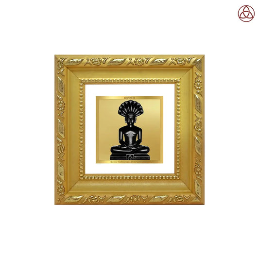Lord Parshvanatha | 23rd Jain Tirthankara Tabletop Frame in 24K Gold Plated Foil