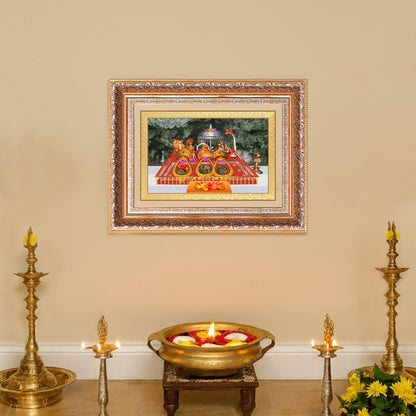Durga Vaishno Devi | Mata Ka Darbar | Divine Wall Photo Frame in 24K Gold Plated Foil