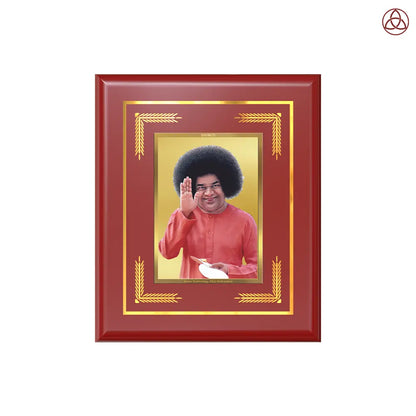 Sathya Sai Baba | Avatar of Love and Universal Harmony Wall & Tabletop Photo Frame in 24K Gold Plated Foil