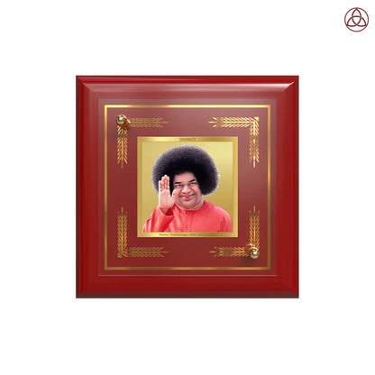 Sathya Sai Baba | Avatar of Love and Universal Harmony Tabletop Frame in 24K Gold Plated Foil