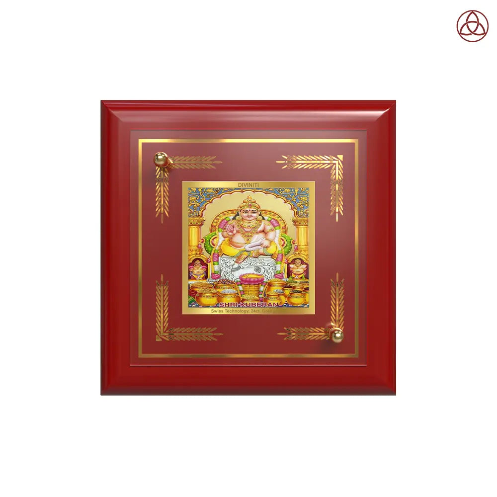 Lord Kuber | God of Wealth Tabletop Frame in 24K Gold Plated Foil