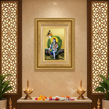 Diviniti 24K Gold Plated Baba Balak Nath Divine Wall Frame for Home Mandir & Office Decor | Luxury Spiritual Gift