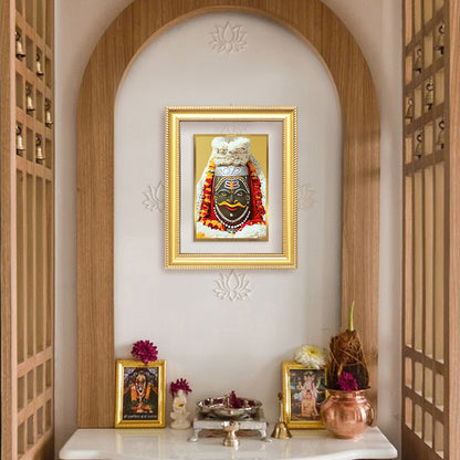 Diviniti 24K Gold Plated Mahakaleshwar (Classic) Divine Wall Frame for Home Mandir & Office Decor | Luxury Spiritual Gift