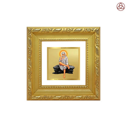 Sai Baba of Shirdi | Saint of Faith & Compassion Tabletop Frame in 24K Gold Plated Foil