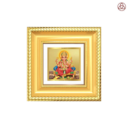 Ganesha | Lord Ganpati Tabletop Frame in 24K Gold Plated Foil