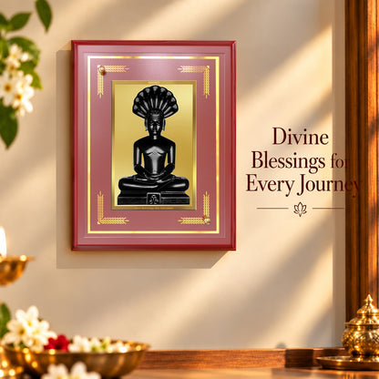 24K Gold-Plated Parshwanath Ji MDF Frame | Premium Gift Box | 26x20 CM