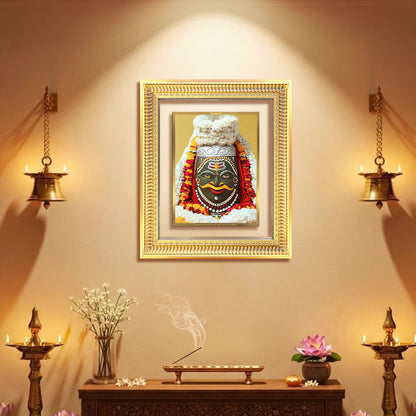 Diviniti 24K Gold Plated Mahakaleshwar (Classic) Divine Wall Frame for Home Mandir & Office Decor | Luxury Spiritual Gift