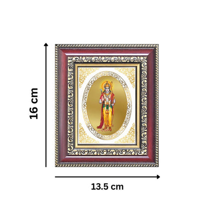 Lord Ram Ji Divine Maryada Purushottam Sacred Dharma & Blessings Royal Tabletop Frame in 24K Gold Plated Foil