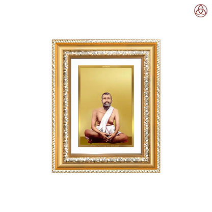 Sri Ramakrishna Paramahamsa | Enlightened Mystic of Bhakti & Vedanta Wall & Tabletop Photo Frame in 24K Gold Plated Foil