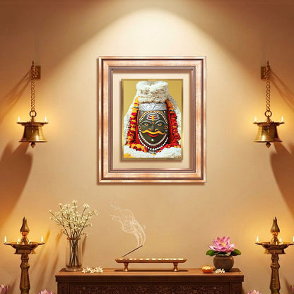 Diviniti 24K Gold Plated Mahakaleshwar (Classic) Divine Wall Frame for Home Mandir & Office Decor | Luxury Spiritual Gift