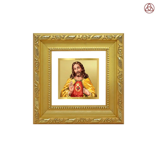 Jesus Christ | Symbol of Peace, Sacrifice & Redemption Tabletop Frame in 24K Gold Plated Foil