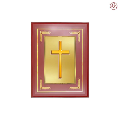 Holy Cross | Wall Photo Frame in 24K Gold Plated Foil