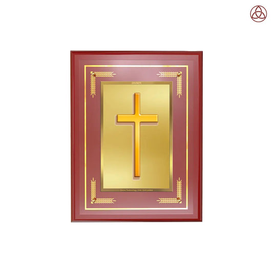 Holy Cross | Wall Photo Frame in 24K Gold Plated Foil