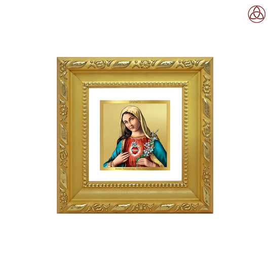 Mother Mary | Blessed Virgin Tabletop Frame in 24K Gold Plated Foil
