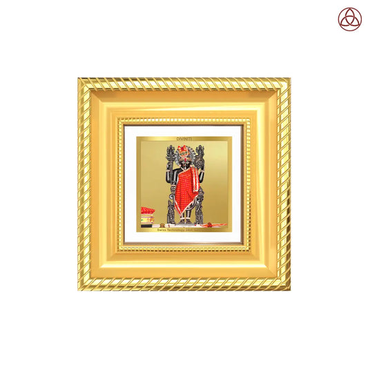 Dwarkadhish | Lord Krishna of Dwarka Tabletop Frame in 24K Gold Plated Foil