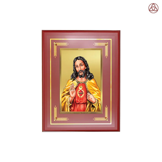 Jesus Christ | Wall Photo Frame in 24K Gold Plated Foil