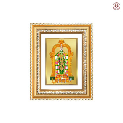 Goddess Meenakshi | Divine Warrior Goddess of Madurai Wall & Tabletop Photo Frame in 24K Gold Plated Foil