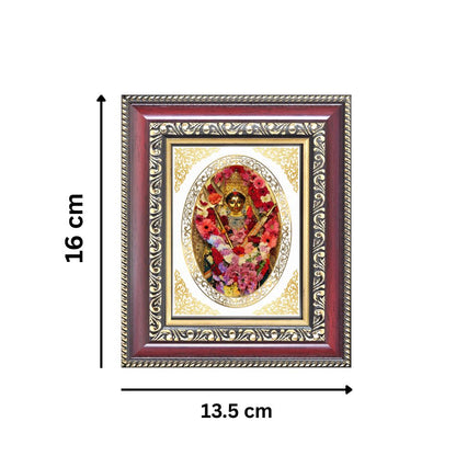 Maa Katyayani Divine Durga Form Sacred Courage & Marriage Blessings Royal Tabletop Frame in 24K Gold Plated Foil