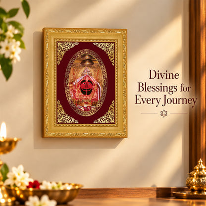 24K Gold-Plated Salasar Balaji Frame | Premium Gift Box | 21.5x17.5 CM