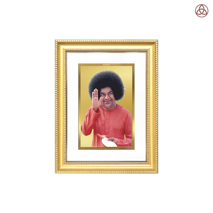 Sri Sathya Sai Baba | Avatar of Love and Universal Harmony Wall Photo Frame in 24K Gold Plated Foil