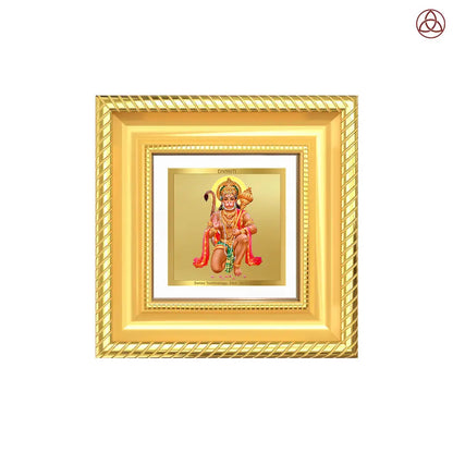 Lord Hanuman | Blessings Pose Tabletop Frame in 24K Gold Plated Foil