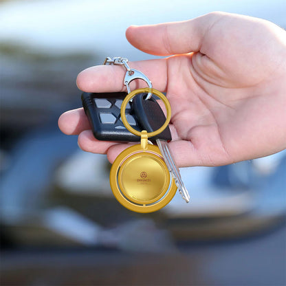 Diviniti Personalised Double Sided Keychain in 24K Gold Plated Foil