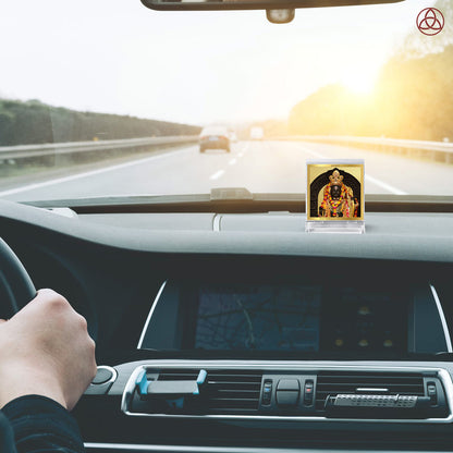 Ram Lalla | Divine Child Ram Car Dashboard & Tabletop Photo Frame in 24K Gold Plated Foil
