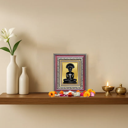 Diviniti 24K Gold Plated Parshvanath (Classic) Divine Table Top Frame for Home Mandir & Office Decor | Luxury Spiritual Gift