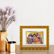Load image into Gallery viewer, DIVINITI 24K Gold Plated Jagannath Photo Frame For Home Wall Decor, Puja Room, Gift (21.5 X 17.5 CM)

