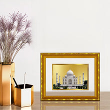 Load image into Gallery viewer, DIVINITI 24K Gold Plated Taj Mahal Photo Frame For Home Wall Decor, Living Room, Gift (21.5 X 17.5 CM)
