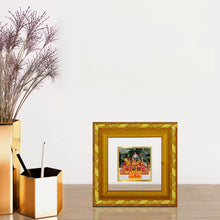 Load image into Gallery viewer, DIVINITI 24K Gold Plated Mata Ka Darbar Photo Frame For Home Decor, Navratri Puja, Gift (10.8 X 10.8 CM)
