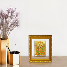 Load image into Gallery viewer, DIVINITI 24K Gold Plated Tirupati Balaji Photo Frame For Home Decor, Premium Gift, Puja (15.0 X 13.0 CM)