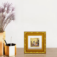Load image into Gallery viewer, DIVINITI 24K Gold Plated Laddu Gopal Photo Frame For Home Decor, Puja, Housewarming (10.8 X 10.8 CM)
